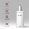 AXAGON ACU-DPQ65W Ładowarka sieciowa GaN 65W, 3x port (USB-A + dual USB-C) PD3.0/QC4+/PPS/Apple, biała